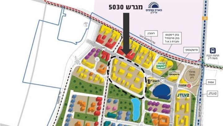 השטח בו זכתה חברת הפניקס. צילום: פאר לוין סטודיו